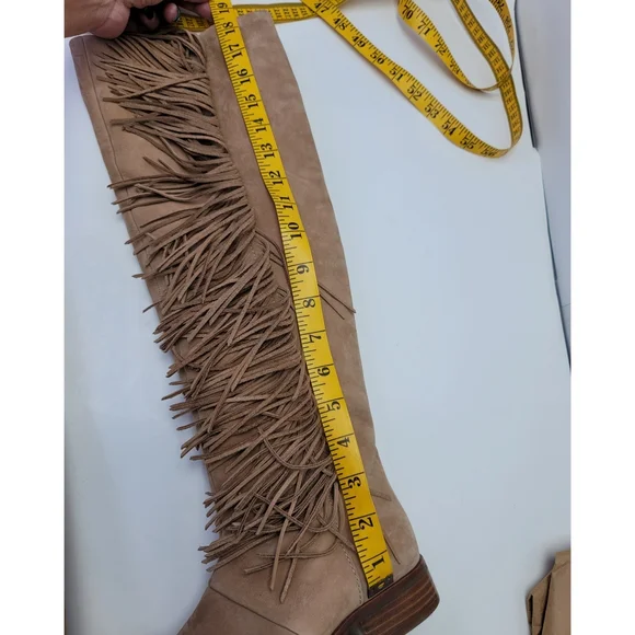 SAN EDELMAN "Josephine " tall boots with tassels size 5M - Picture 6 of 16